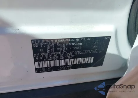 2023 Toyota Rav4 Hybrid Limited z USA, uszkodzony, nr VIN 4T3D6RFV6PU119880